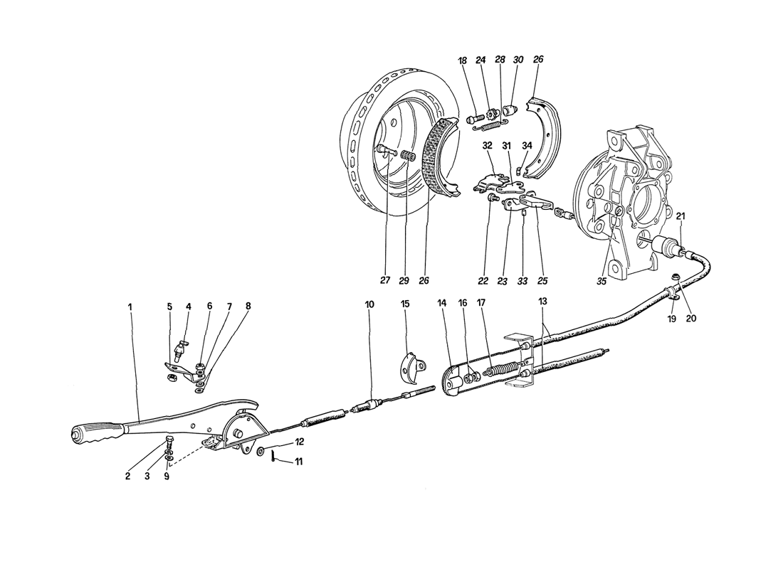 Schematic: Hand - Brake Control