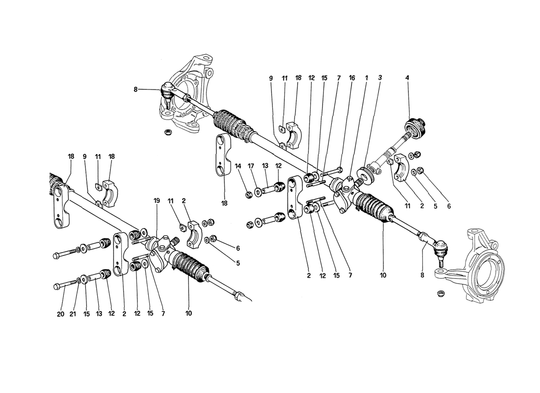 Schematic: Steering Box and Linkage