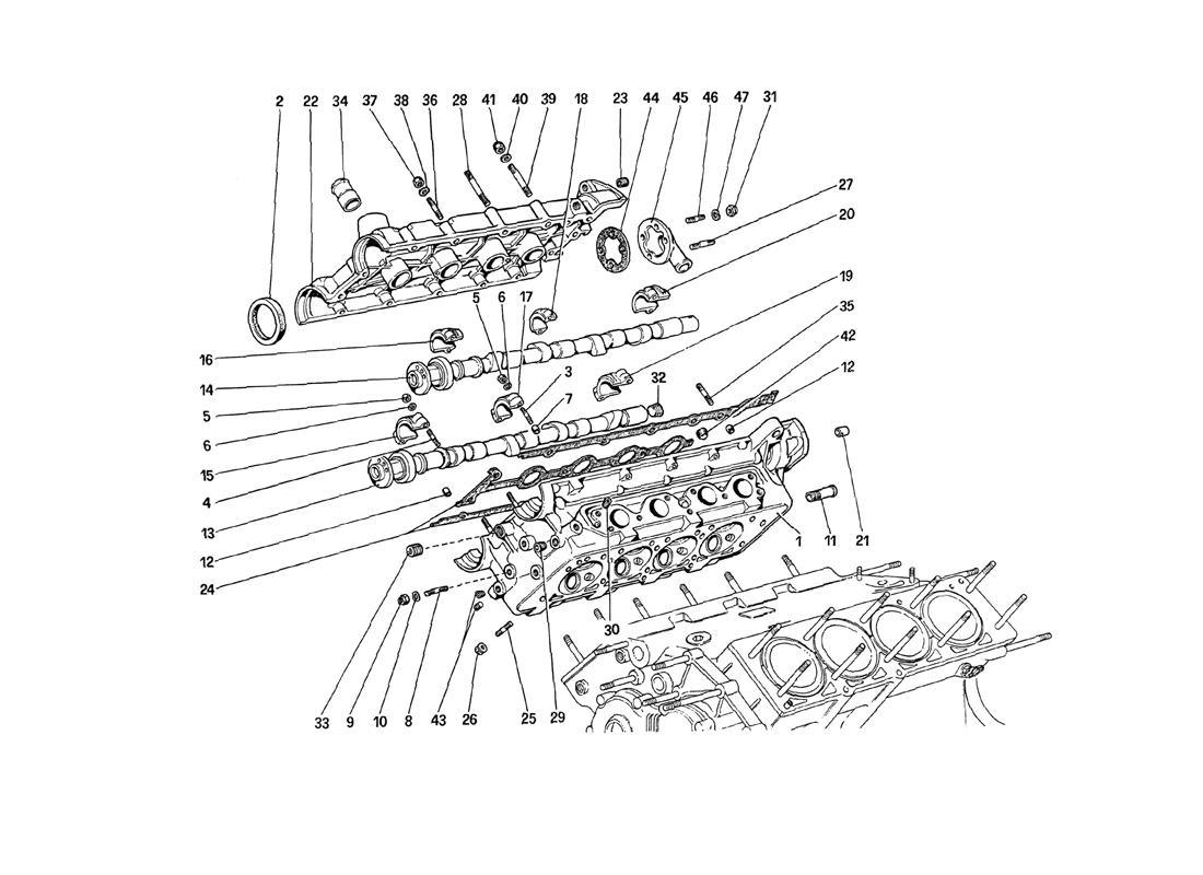 Schematic: Cylinder Head (Right)