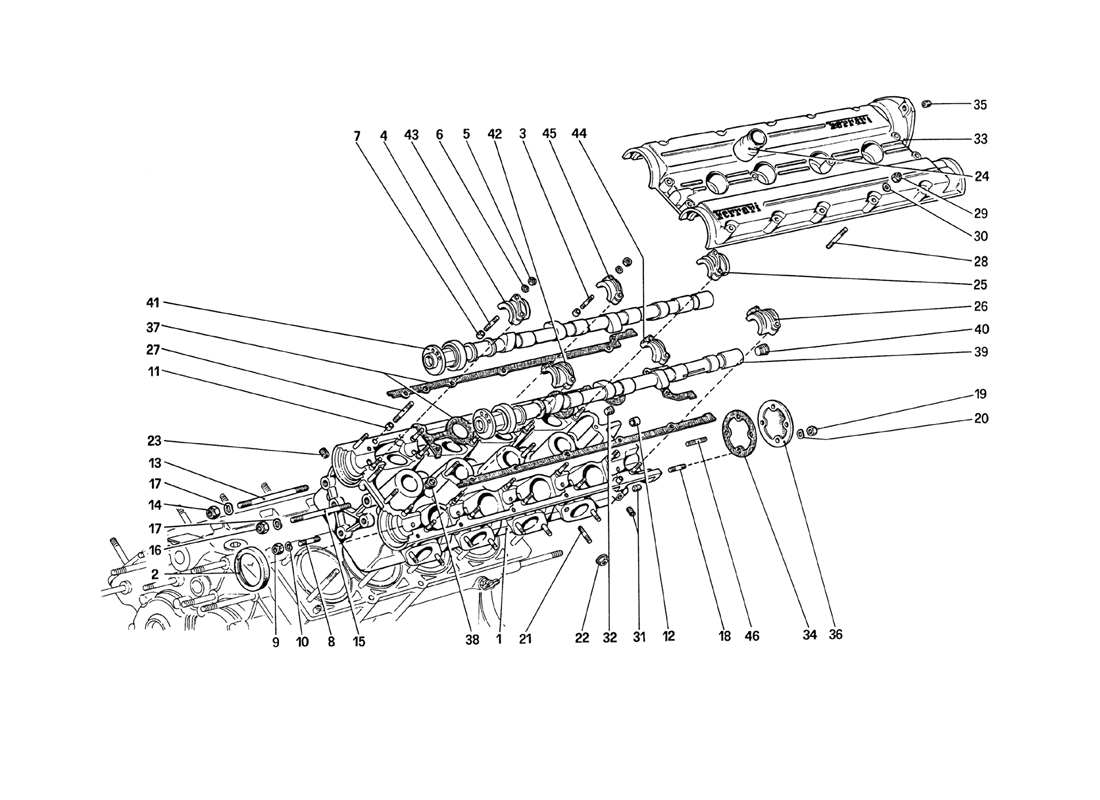 Schematic: Cylinder Head (Left)