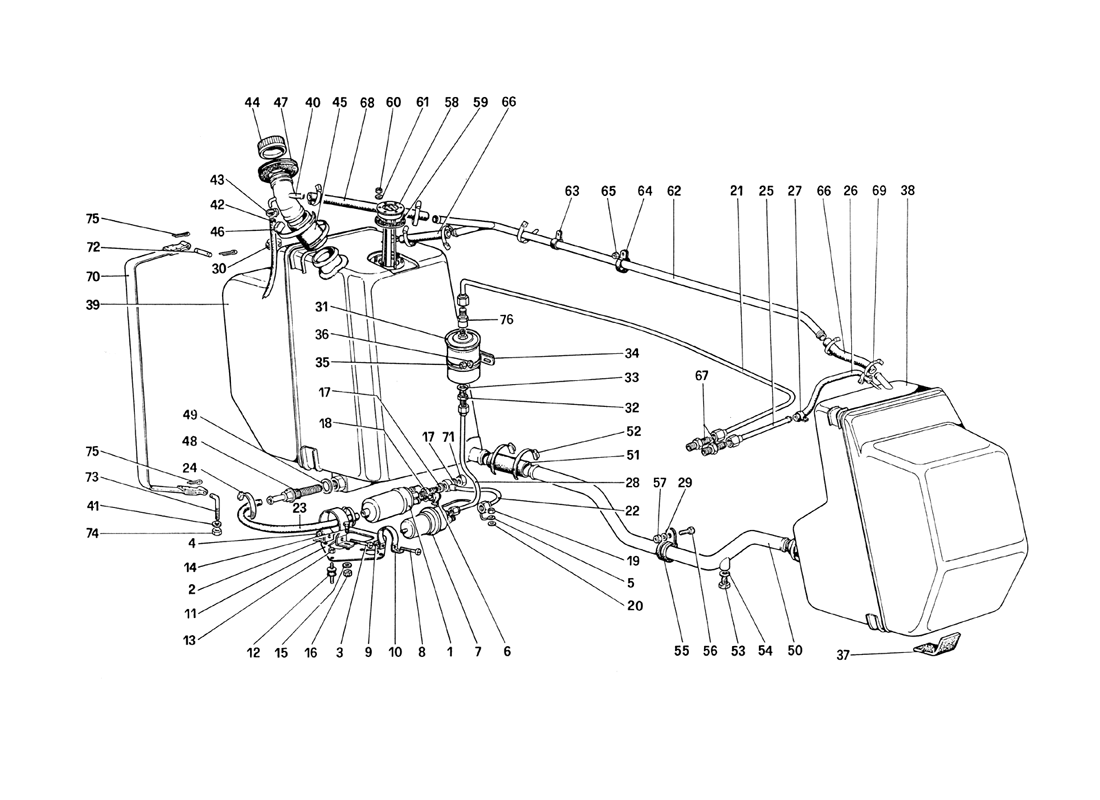 Schematic: Fuel Pump and Pipes