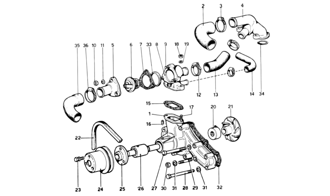 Schematic: Water Pump and Pipes