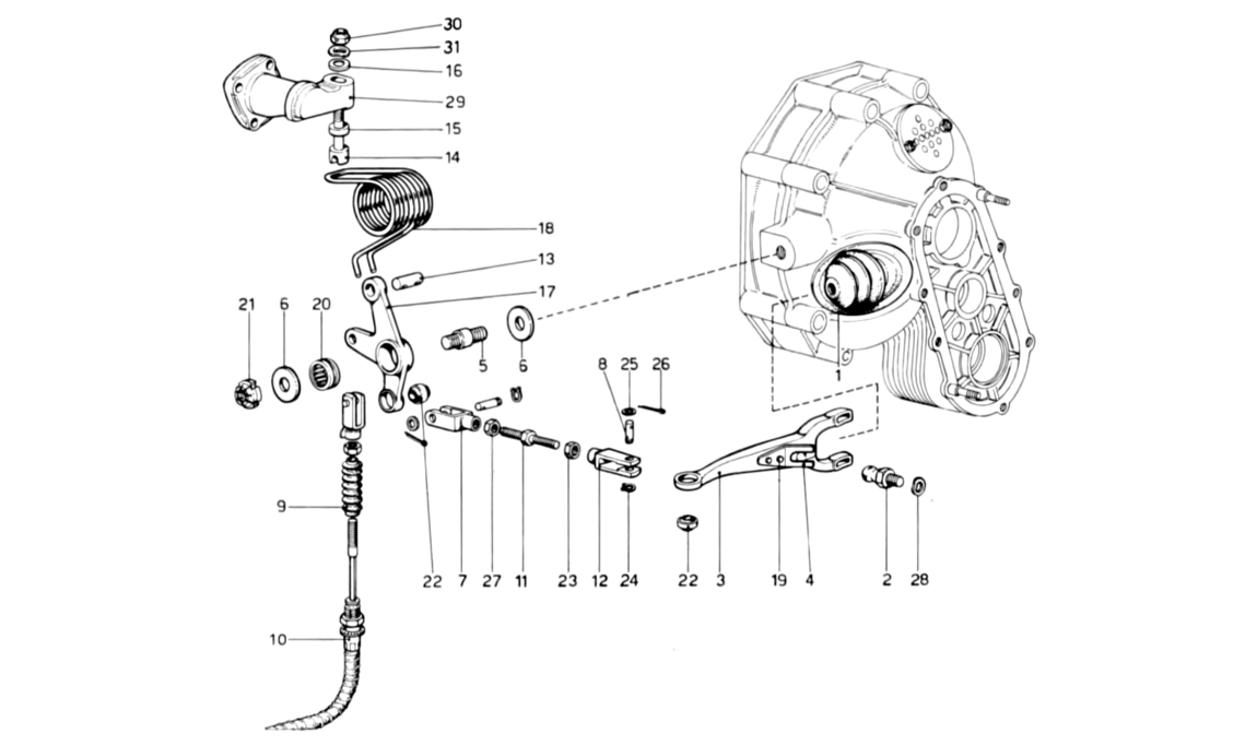 Schematic: Clutch Disengagement