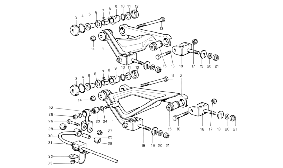 Schematic: Rear Suspension - Wishbones