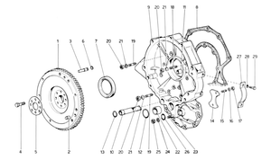 Flywheel and Intermediate Gearbox Housing