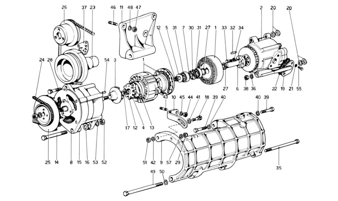 Schematic: Air Pump and Alternator