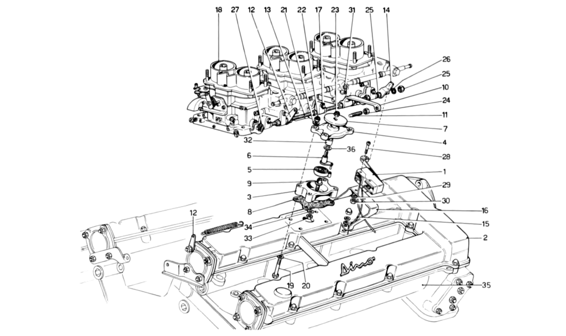 Schematic: Fast Idle Device (Variants for USA Versions)