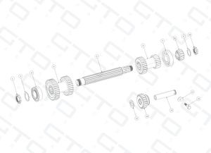 Layshaft & Reverse Idler Assembly