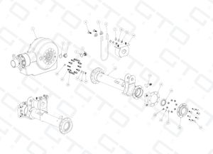 Rear Axle Complete Assembly