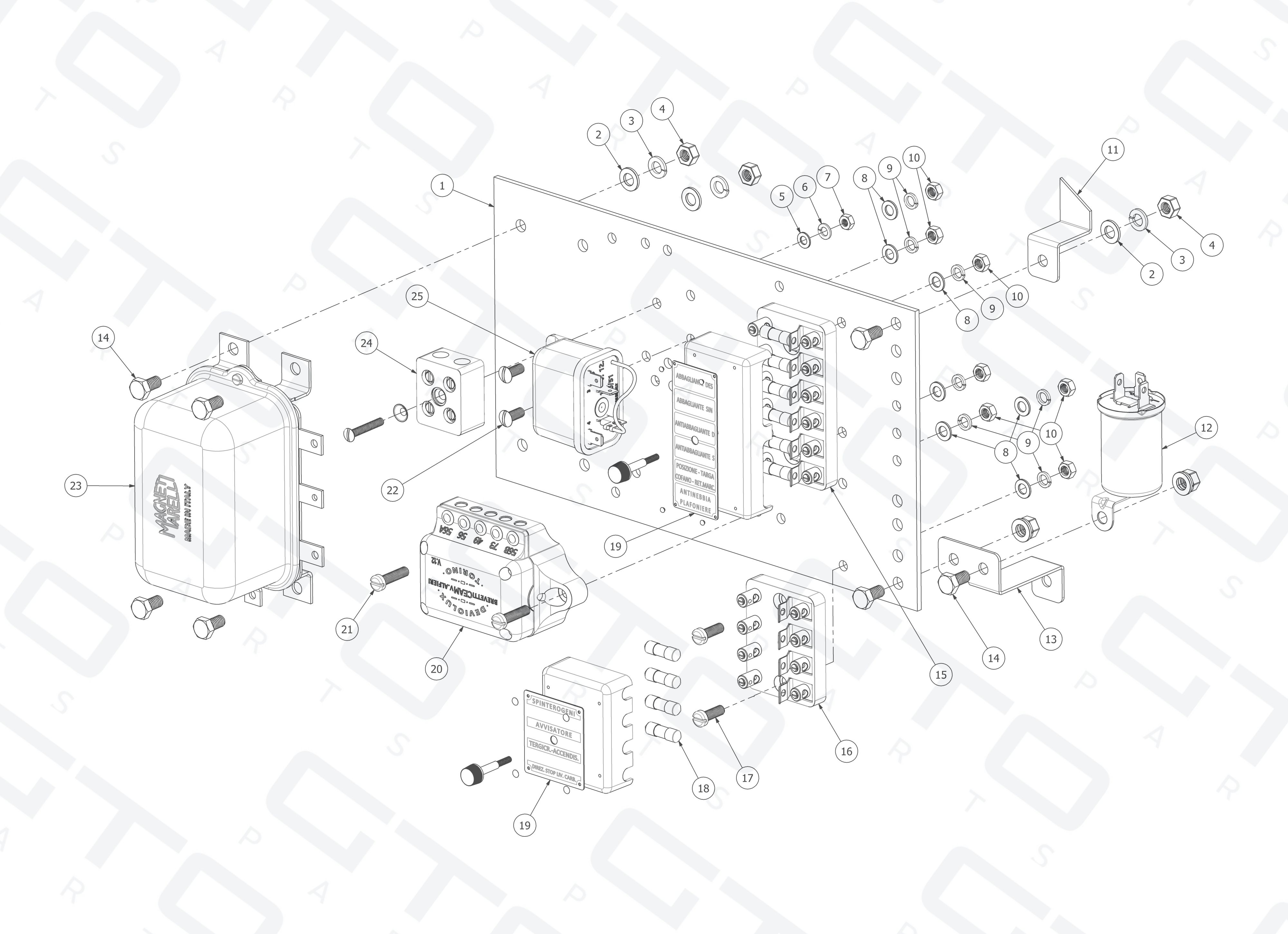 Schematic: Fuse Board Assembly