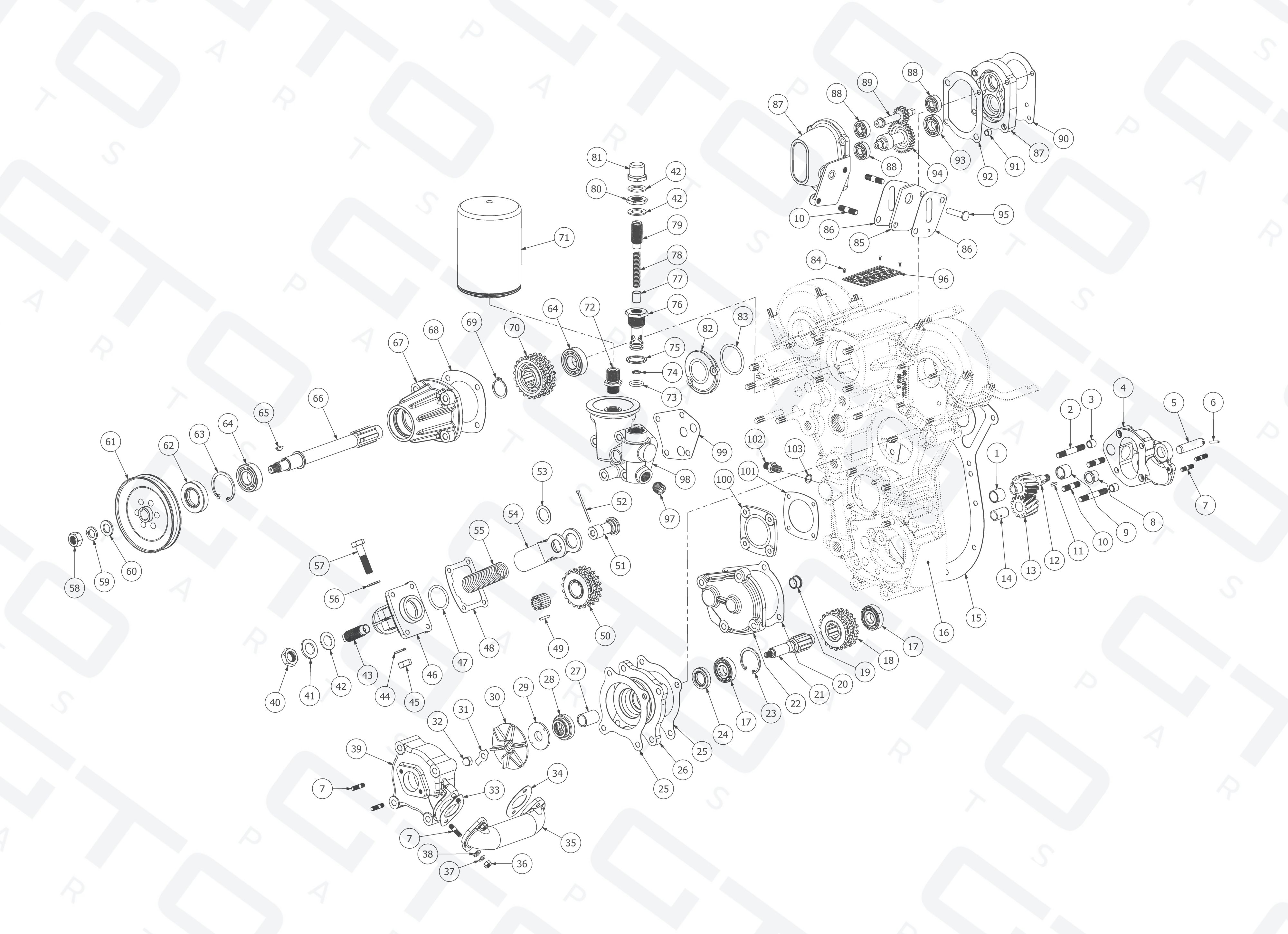 Schematic: Front Cover Ancillaries