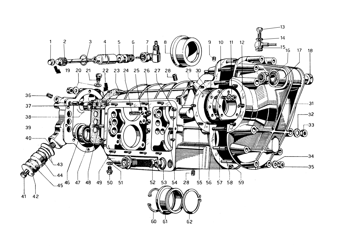 Schematic: Gearbox Casing - Differential