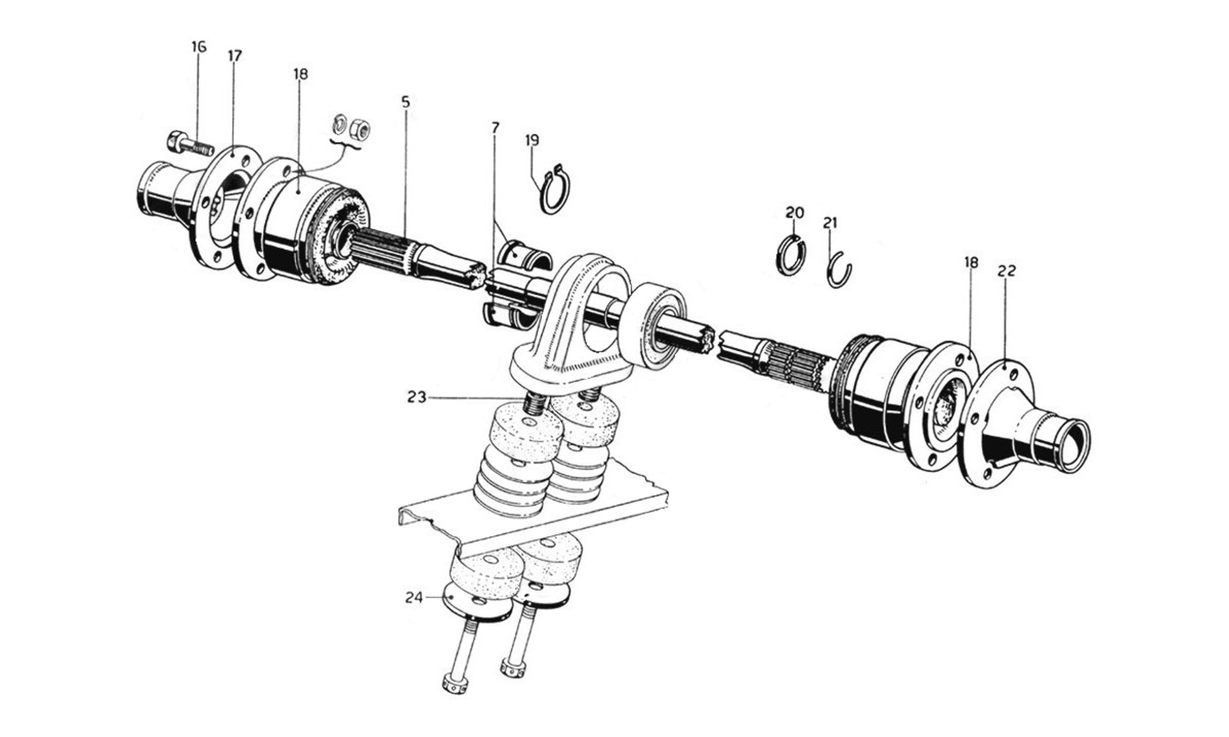 Schematic: Trasmission Shaft - LHD