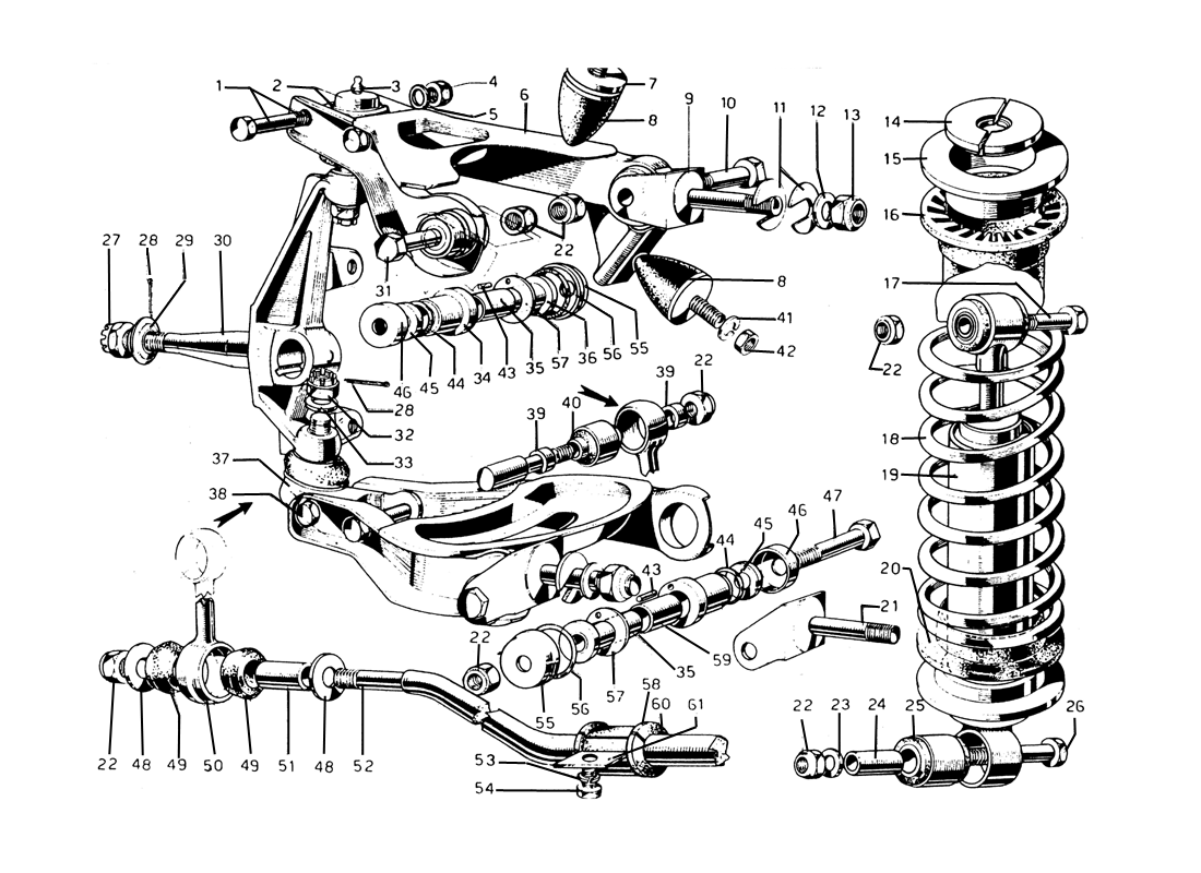 Schematic: Front Suspension