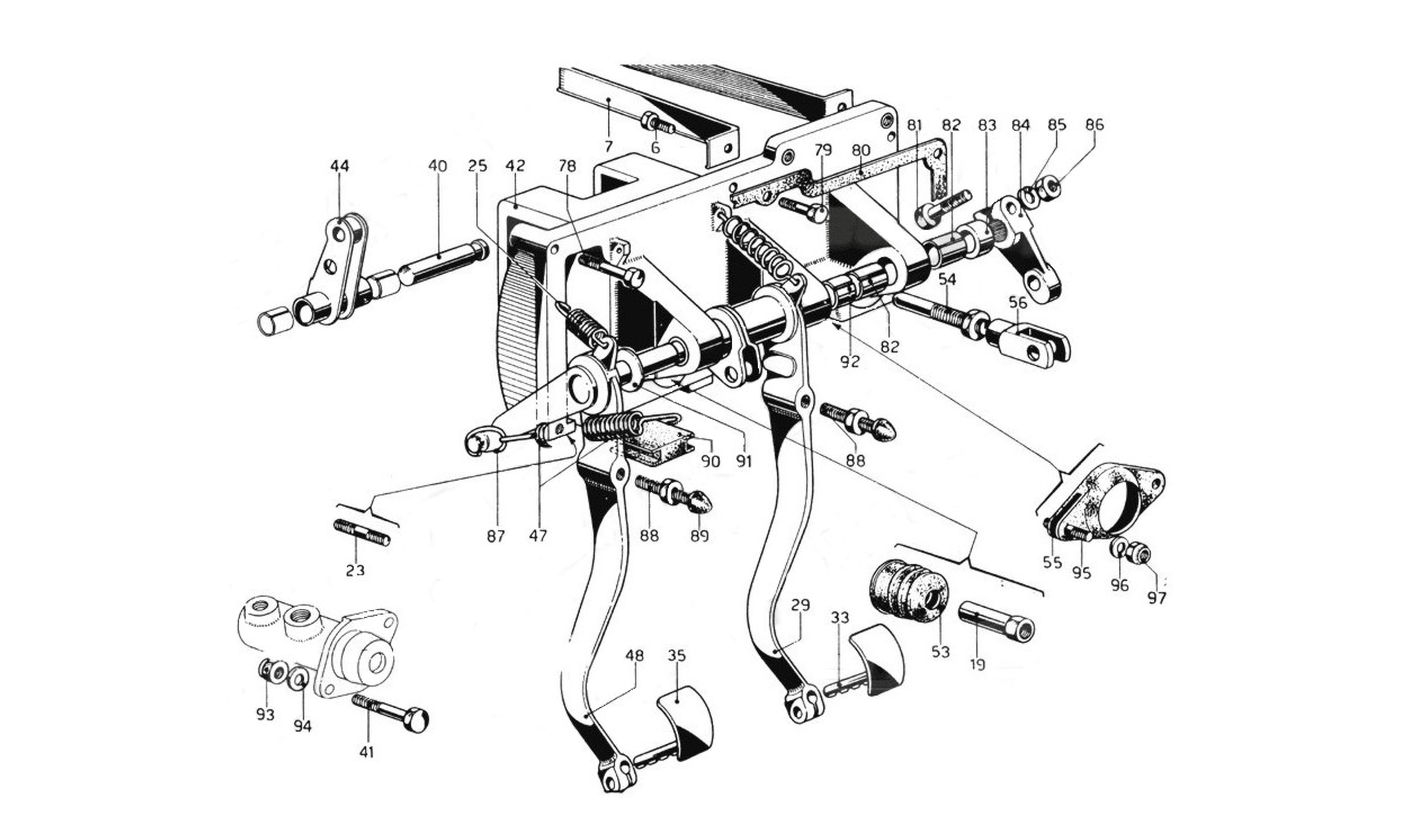 Schematic: Pedal Box - LHD