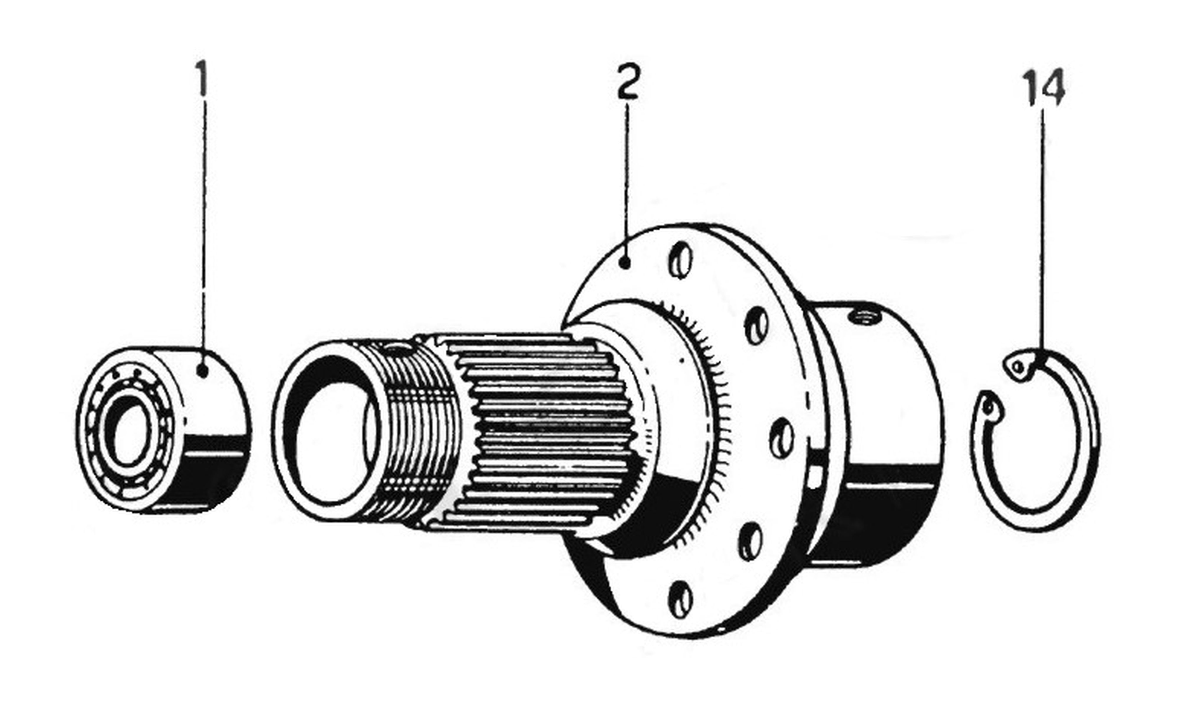 Schematic: Rear Brake Discs & Clutch Master Cylinder - LHD