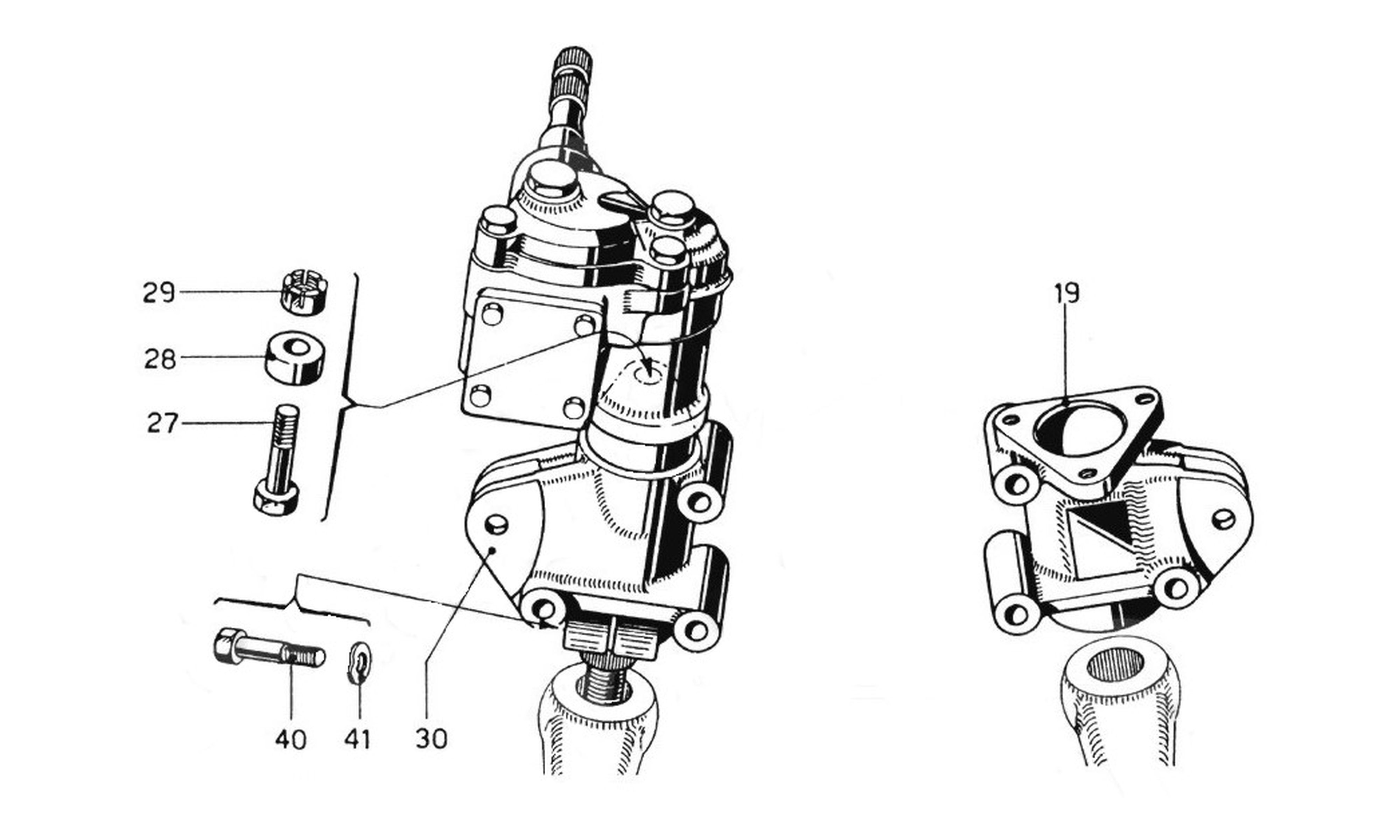 Schematic: Steering & Levers - RHD