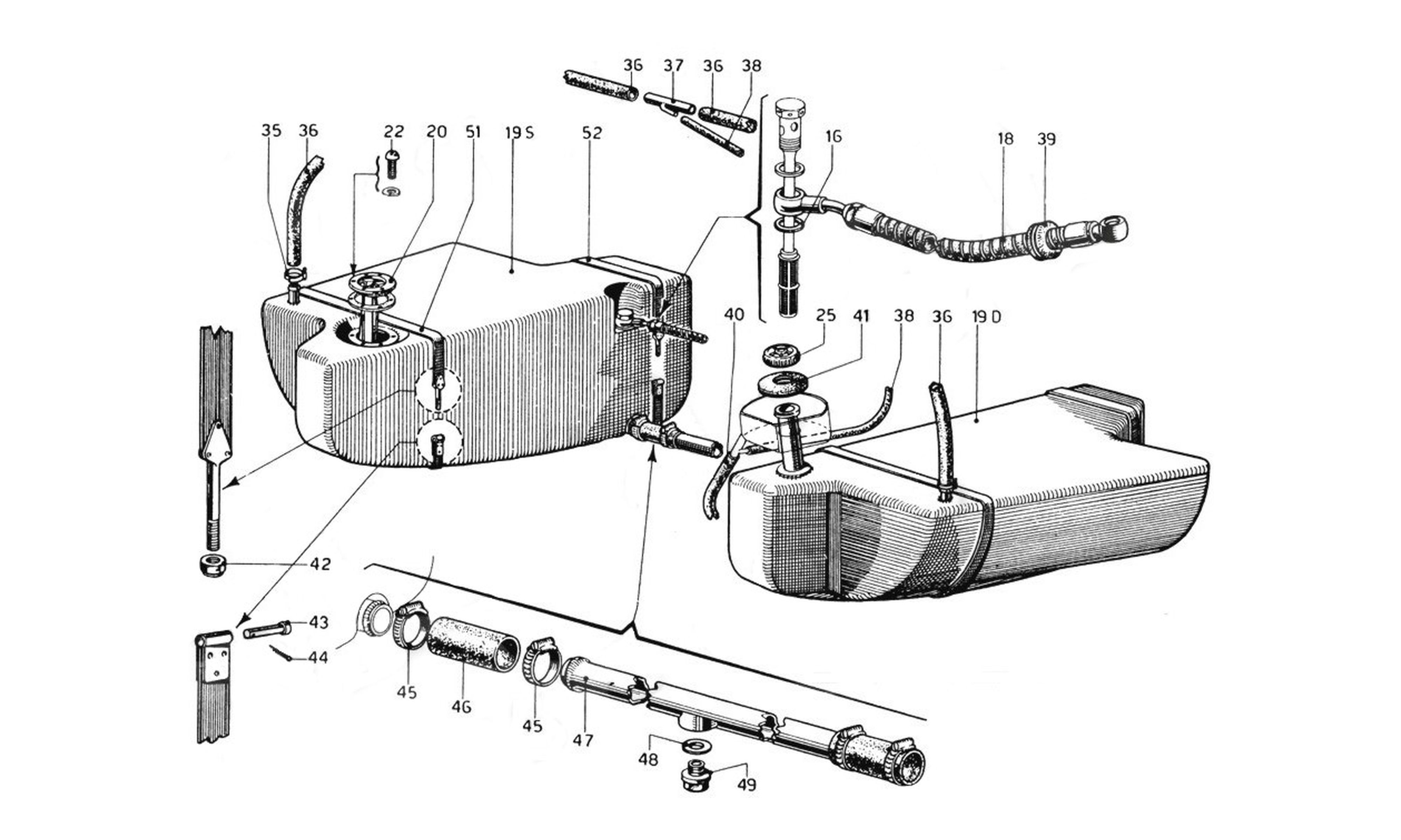 Schematic: Fuel Tank - LHD