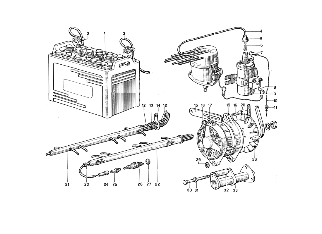 Schematic: Generator And Battery