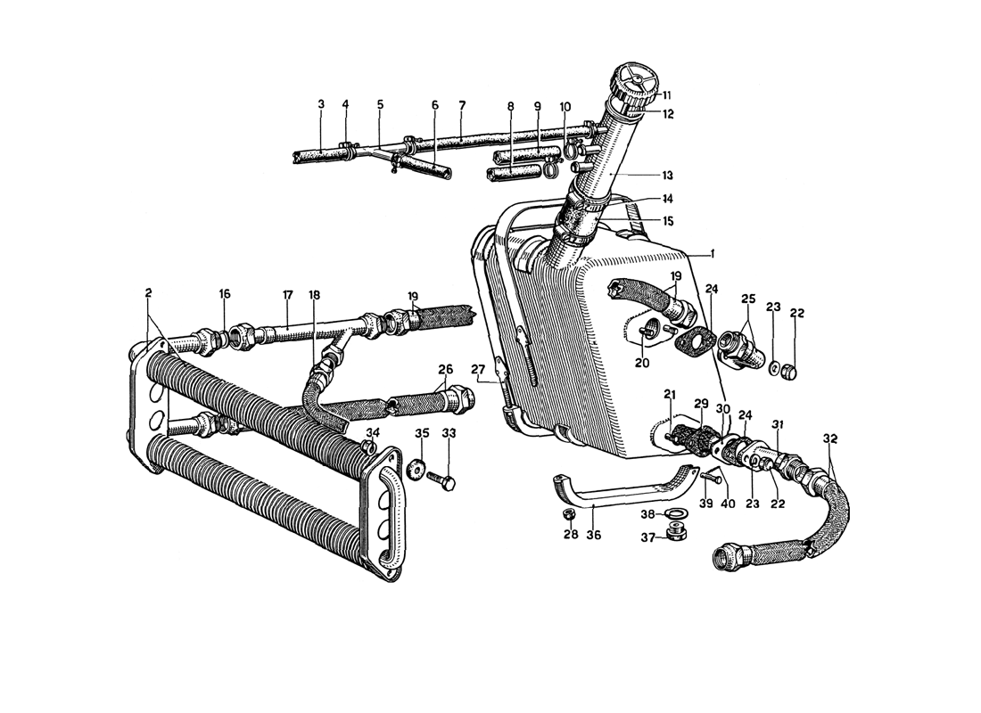 Schematic: Oil Reservoir And Pipes