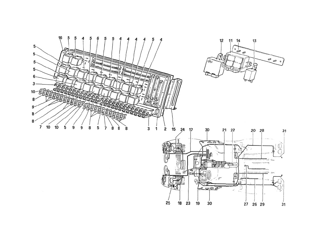 Schematic: Electrical System - Fuses And Relays