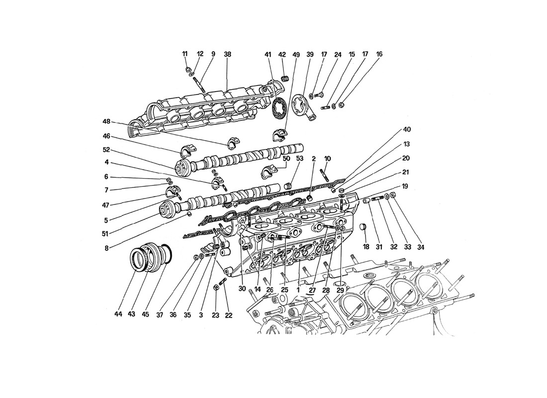 Schematic: Cylinder Head (Right)