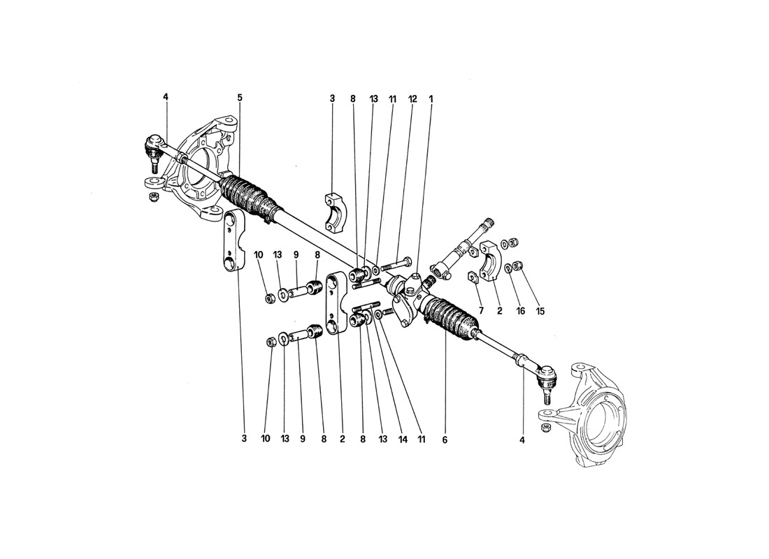 Schematic: Steering Box And Linkage