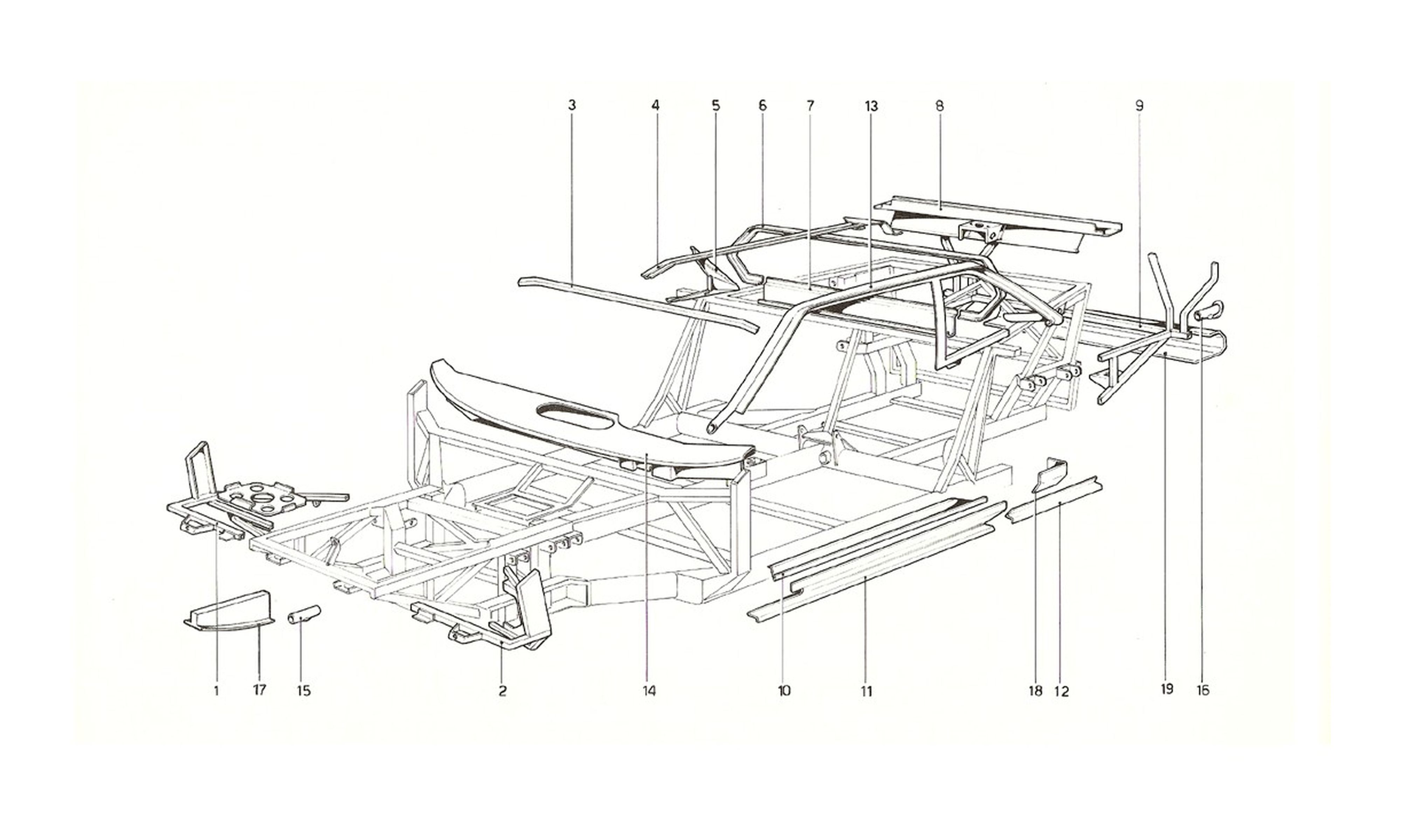 Schematic: Body Shell - Inner Elements