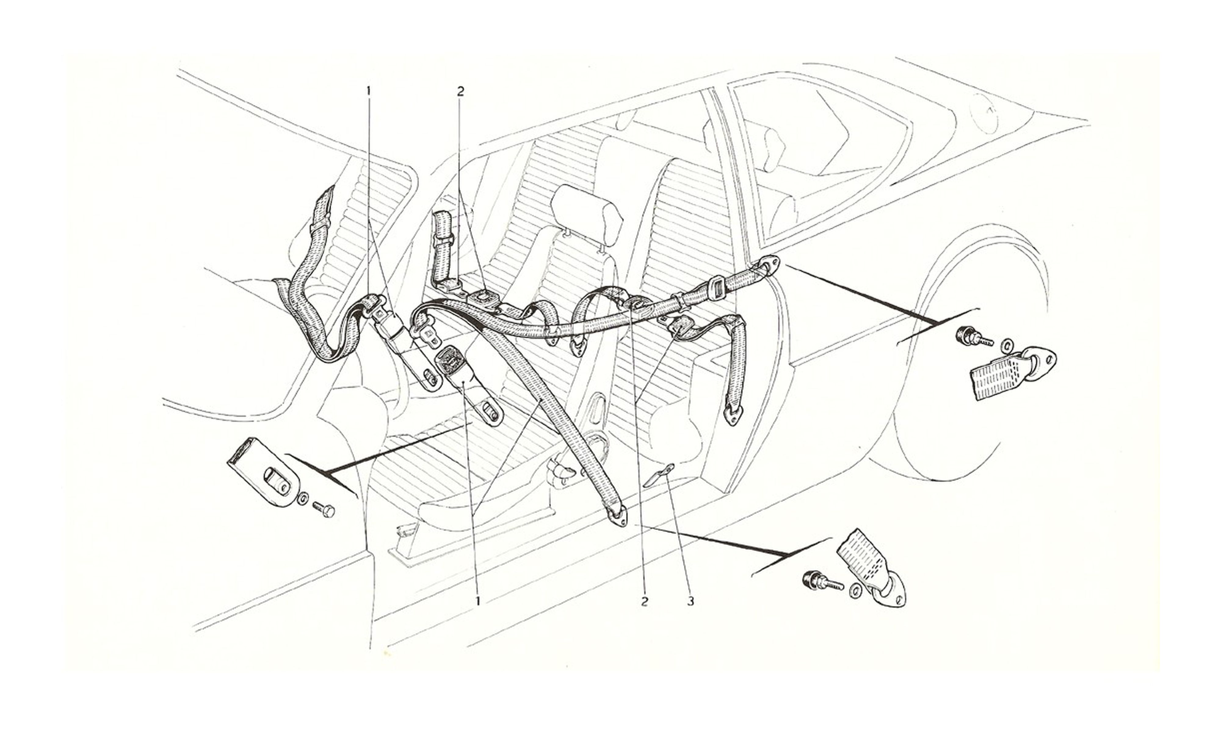 Schematic: Seat Belts