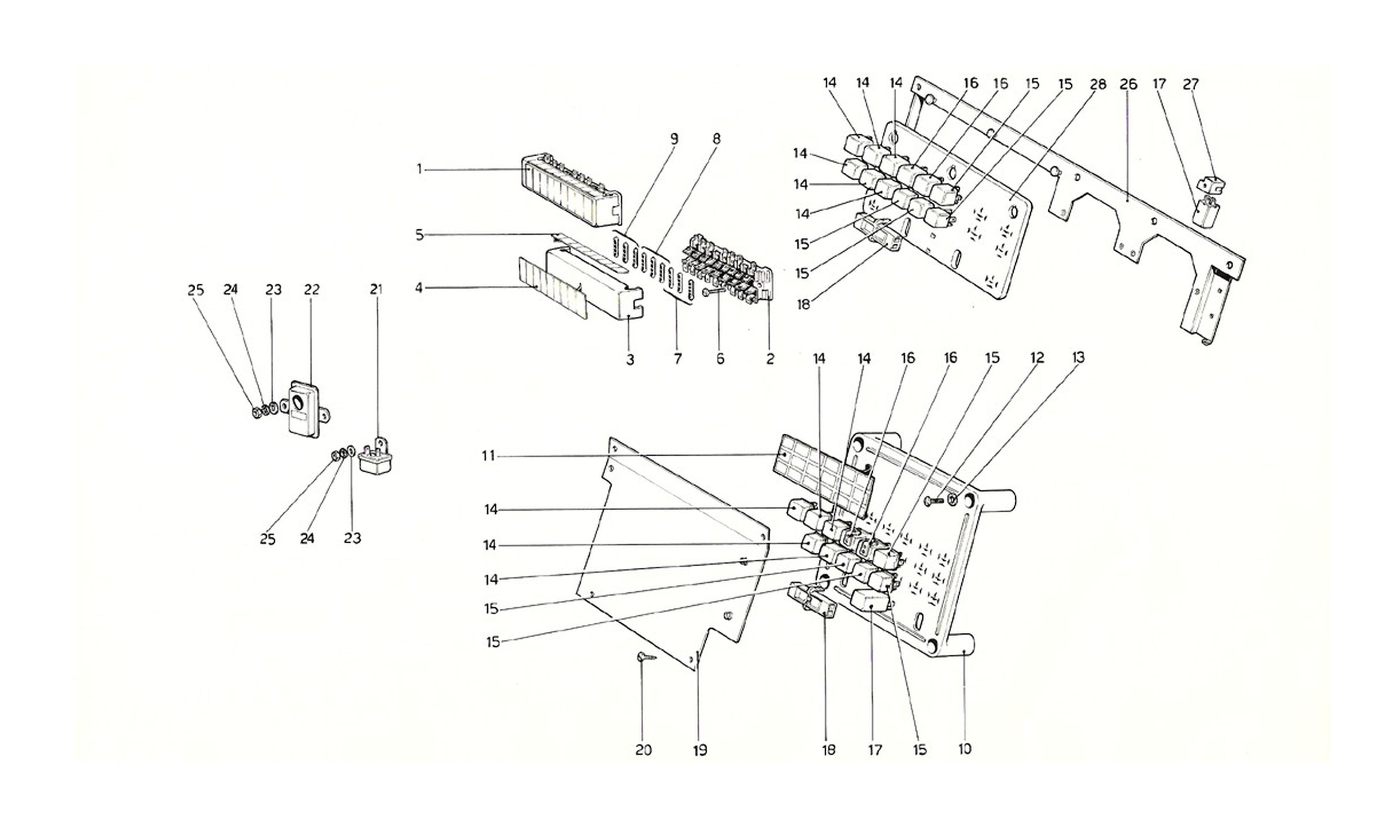 Schematic: Fuses And Relays