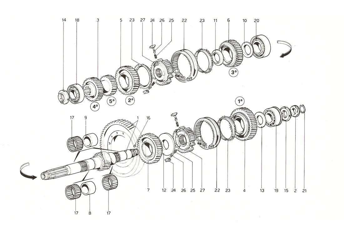 Schematic: Lay Shaft Gears