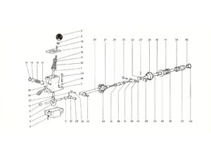 Outside Gearbox Controls (Up To No. 10114 Gs - 10100 Gd - 10358 U.S. Version)