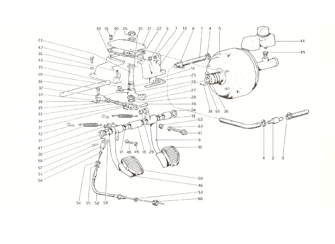 Schematic: Pedal Board - Brake And Clutch Controls