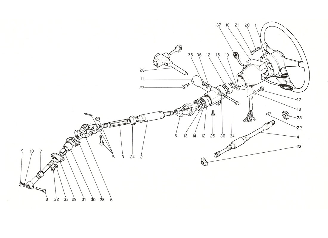 Schematic: Steering Column