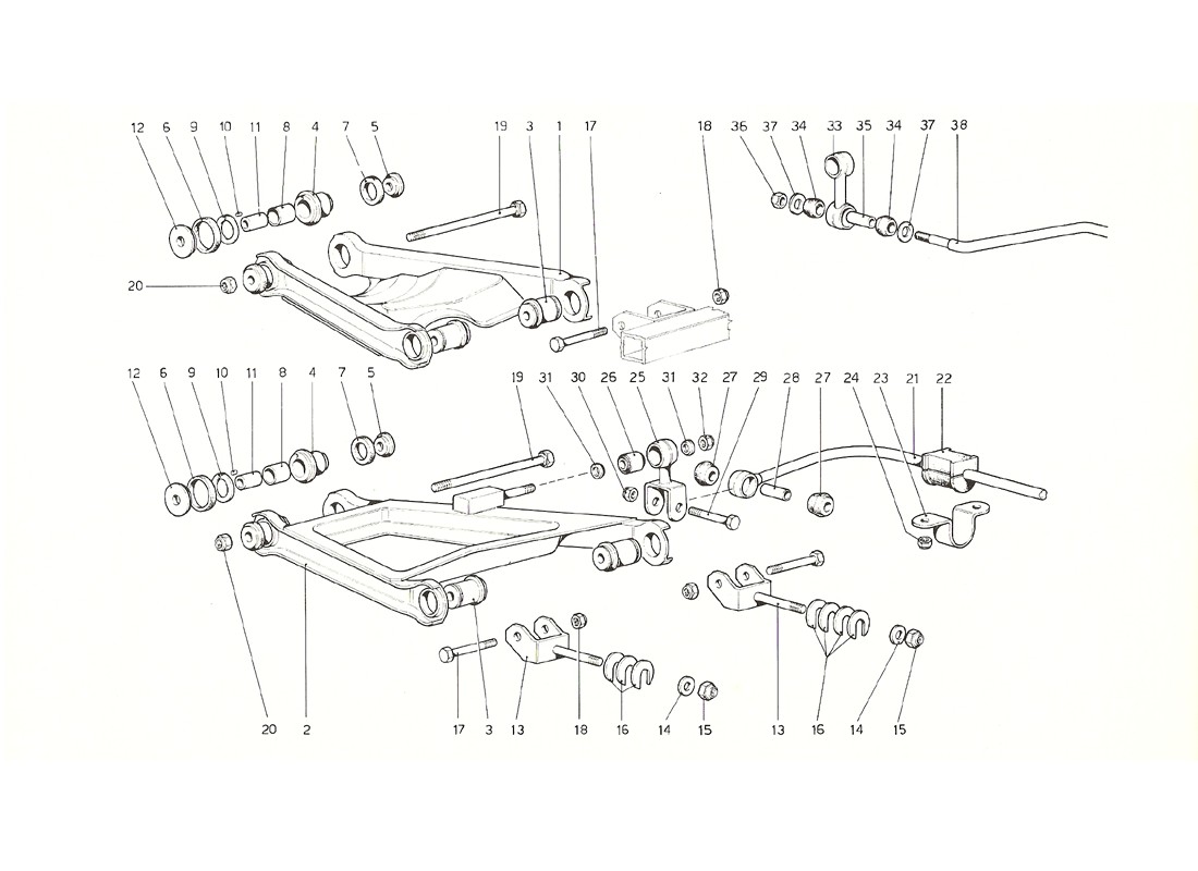 Schematic: Rear Suspension - Wishbones