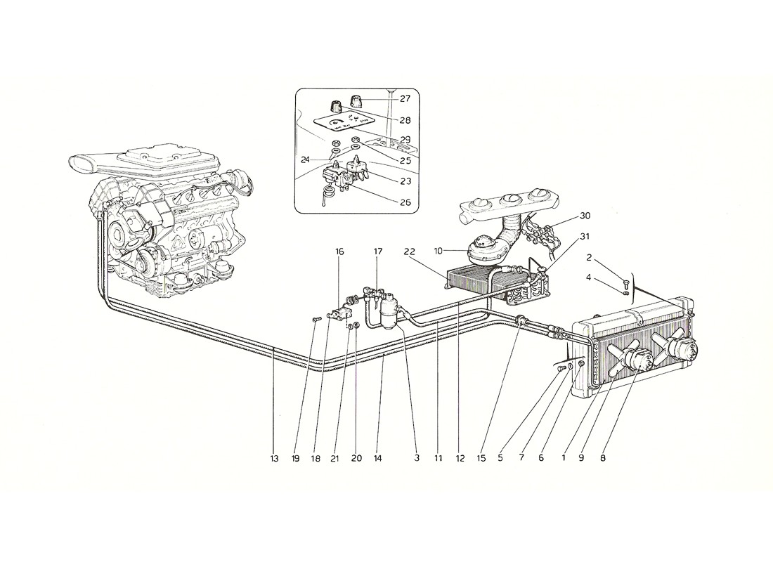 Schematic: Air Conditioning System (Up To N. 12162)