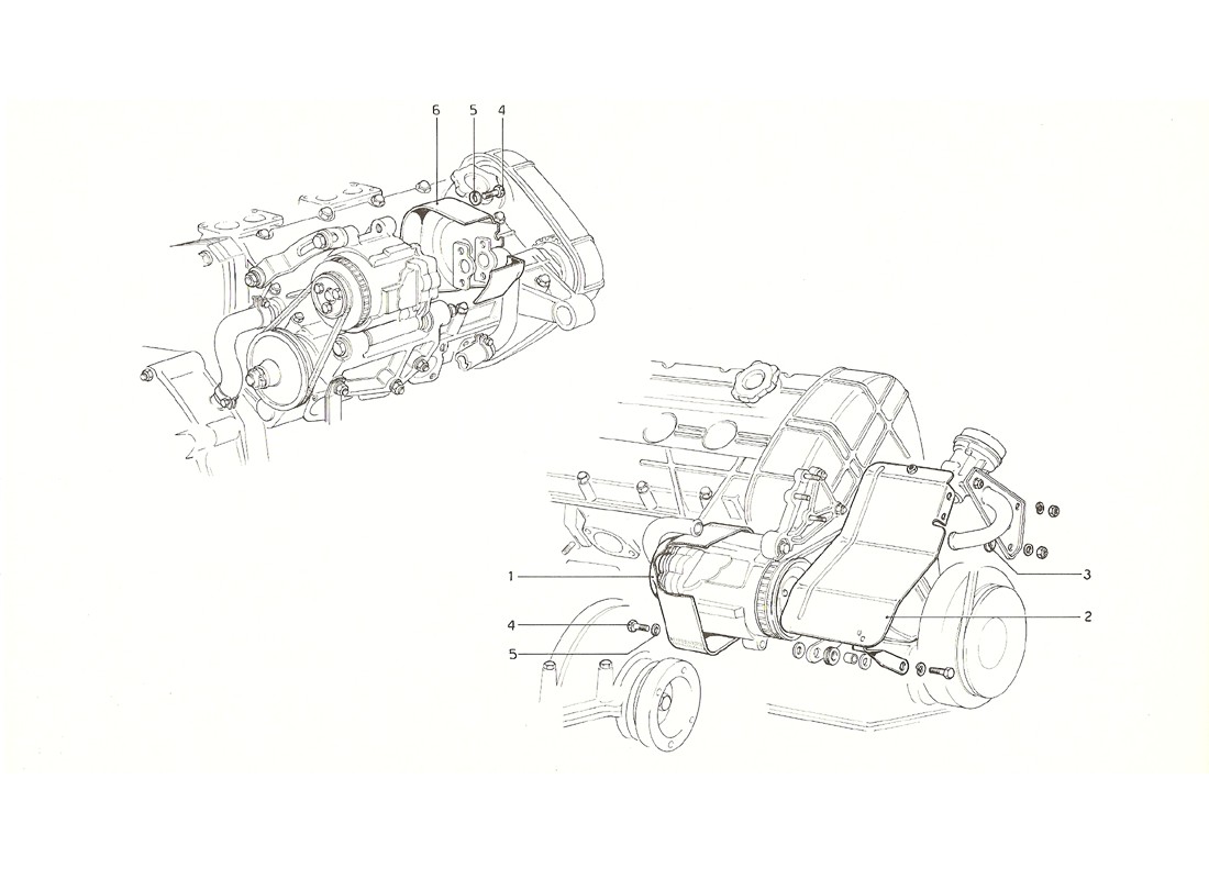 Schematic: Air Pump Guards (U.S. And Australian Versions 1976)