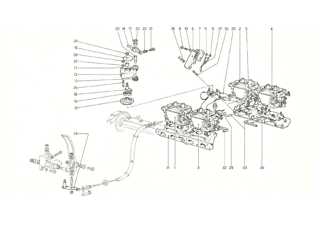 Schematic: Fast Idle Device (U.S. And Australian Versions 1976)