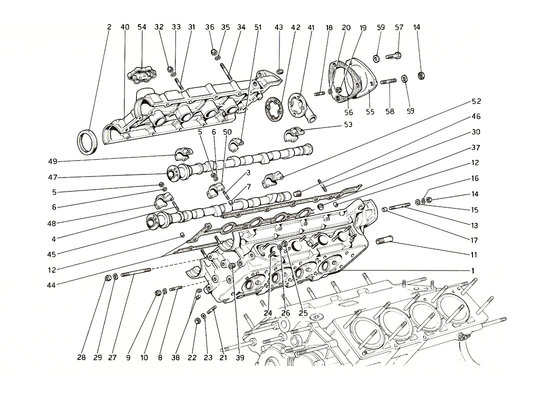 Schematic: Cylinder Head (Right)