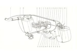 Fuel System (Up To No. 11462 - U.S. 1976 Version)