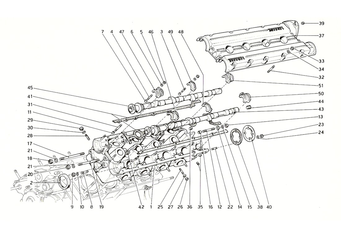 Schematic: Cylinder Head (Left)