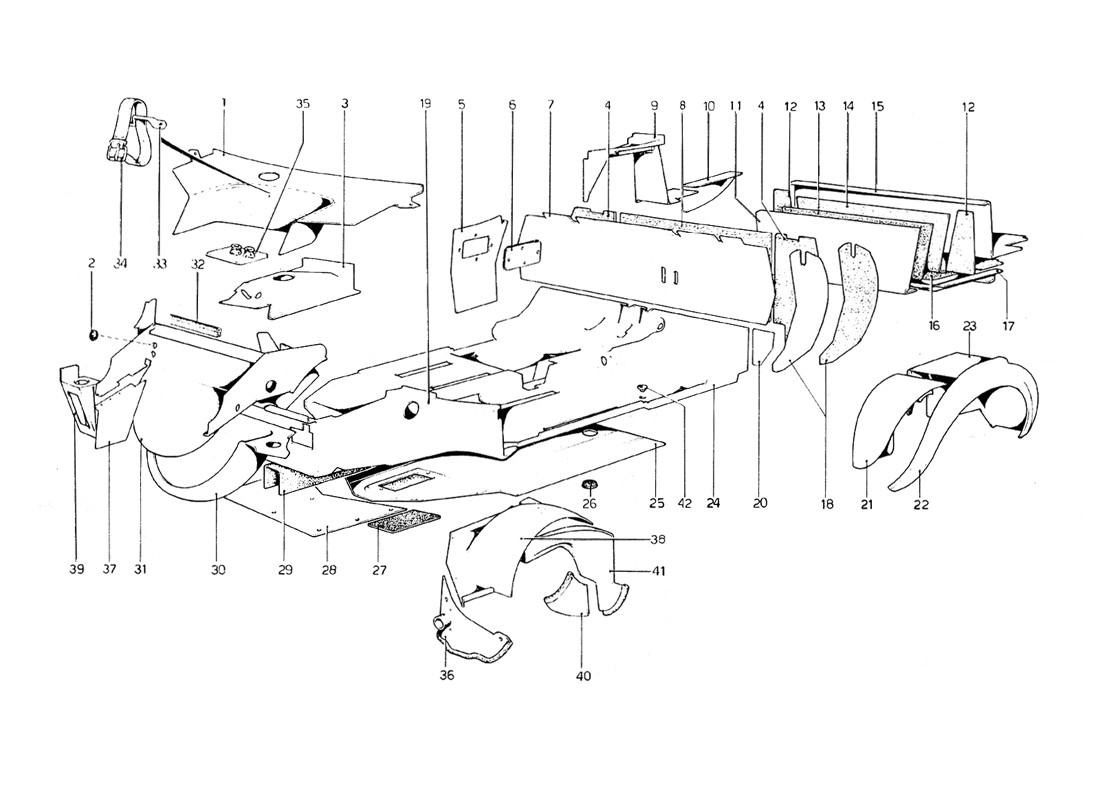 Schematic: Body Shell - Inner Elements