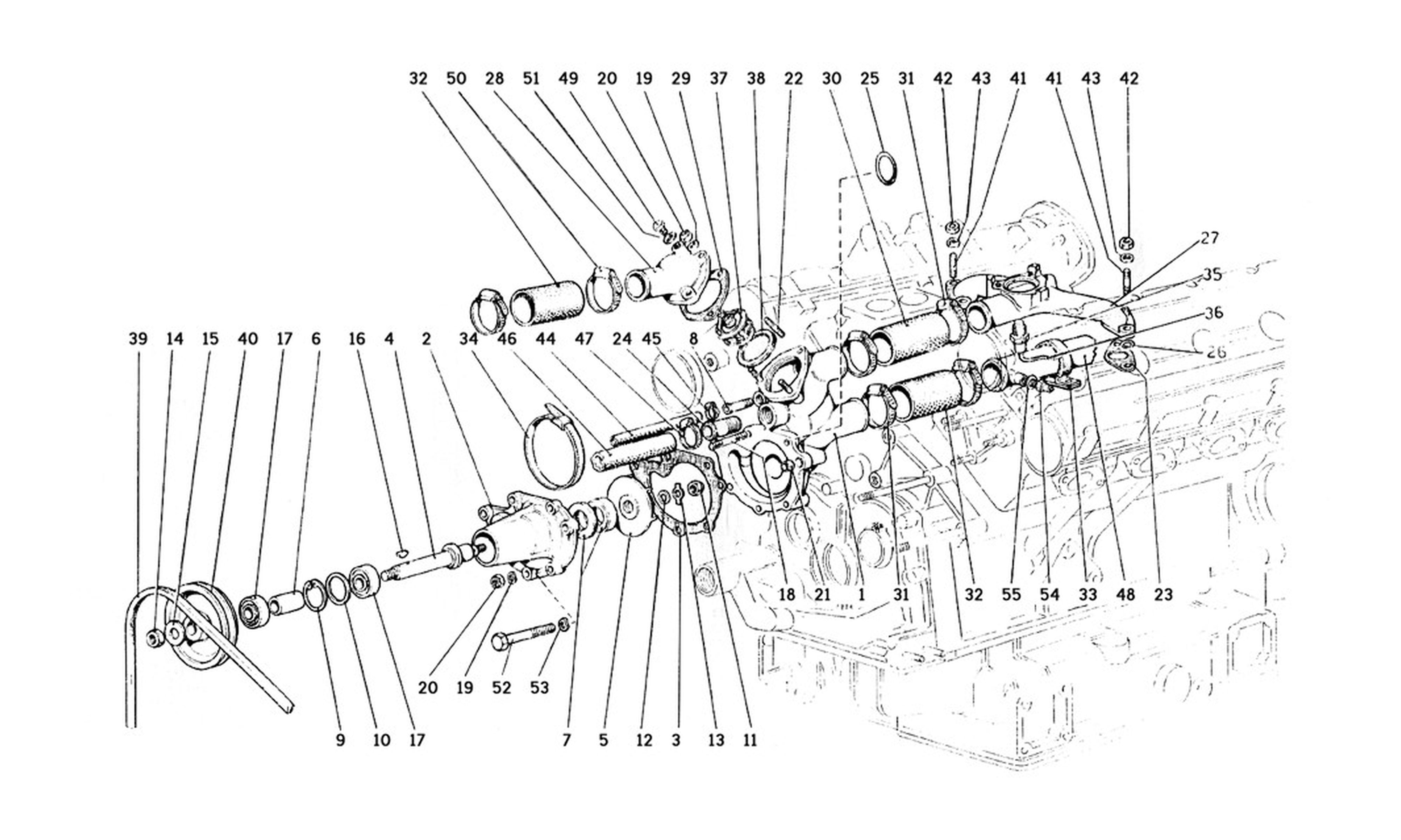 Schematic: Water Pump And Piping