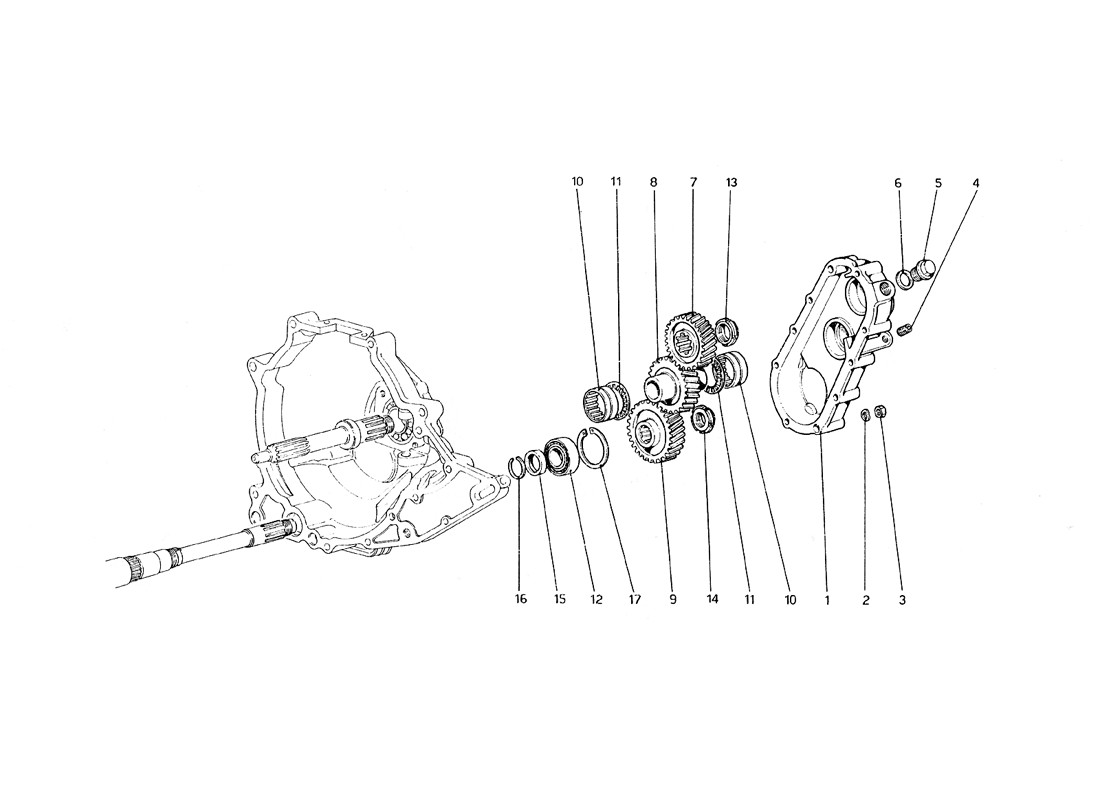 Schematic: Gearbox Transmission