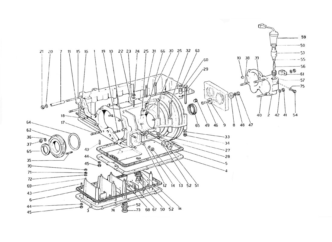 Schematic: Gear - Differential Housing And Oil Sump