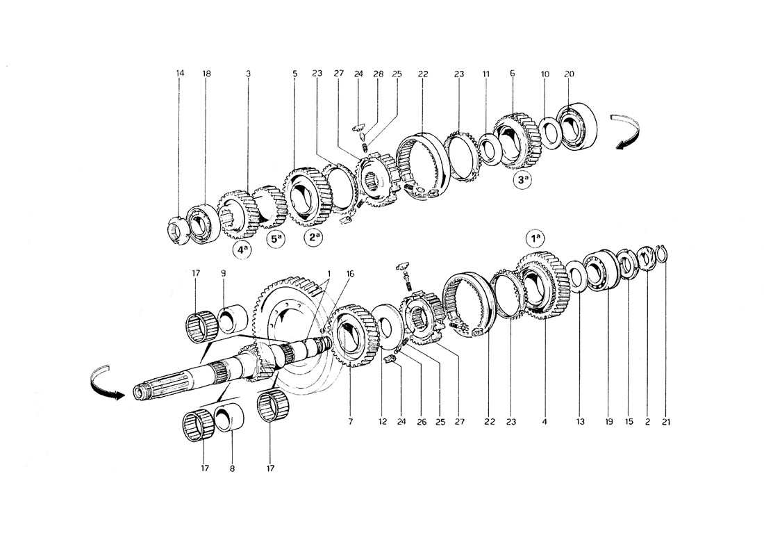 Schematic: Lay Shaft Gears