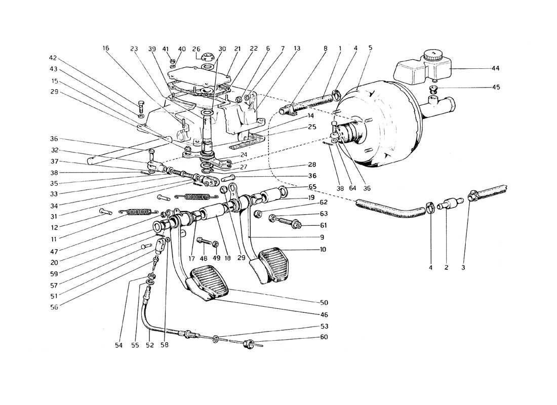 Schematic: Pedal Board - Brake And Clutch Controls