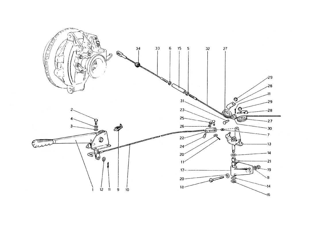 Schematic: Hand - Brake Control