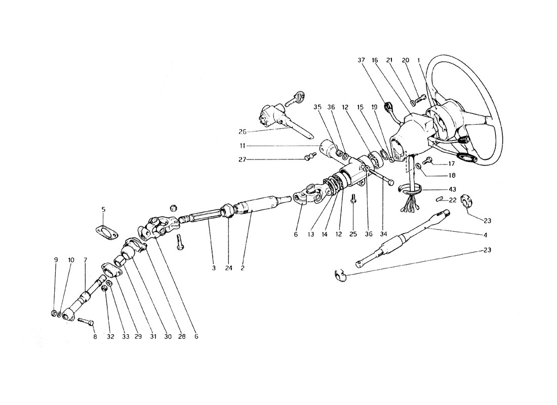 Schematic: Steering Column