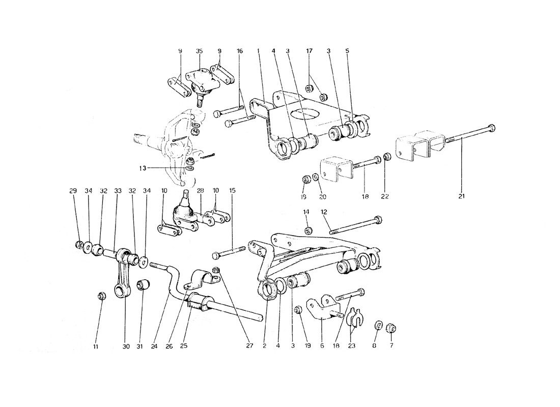 Schematic: Front Suspension - Wishbones